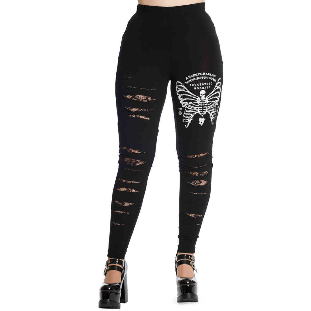 Banned - SKELETON BUTTERFLY Leggings - Noir